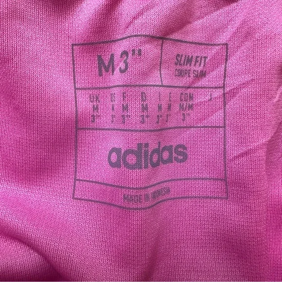 NWT Adidas Slim Fit Pink Shorts 3" Size Medium - Picture 11 of 14
